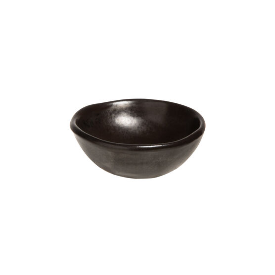 Black ceramic dip dish